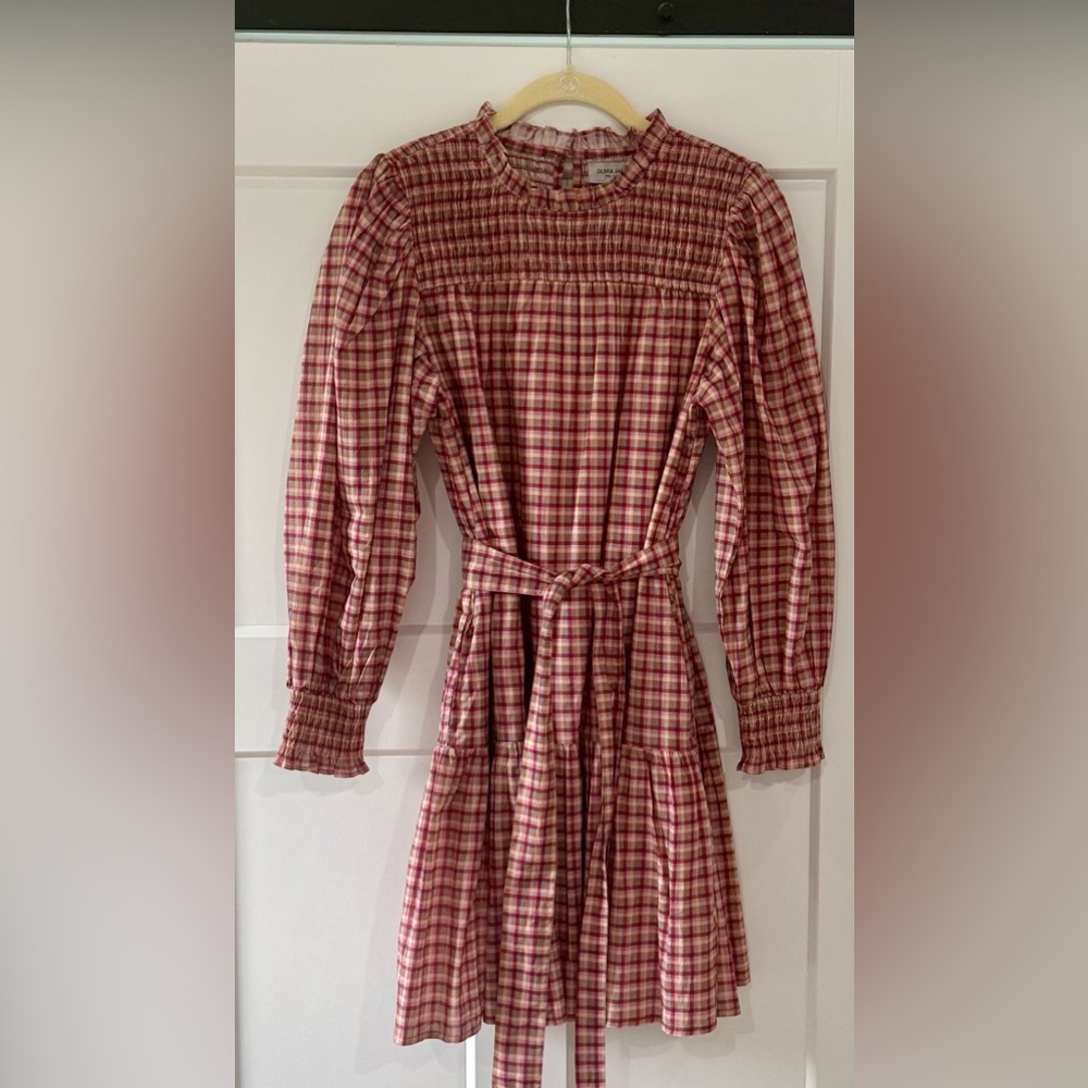 Olivia James The Label Lucy Dress | Pink Plaid | Size Small